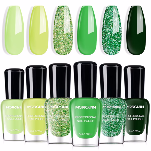 Morovan Green Nail Polish Set Review: Is This 6-Piece Kit Worth It?